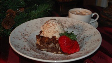 Terrace Grill Hot Chocolate Bread Pudding