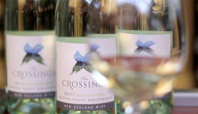 The Crossings wine bottles