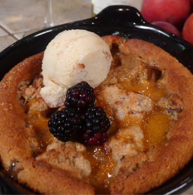 Cabernet Grill Pecan Peach Cobbler