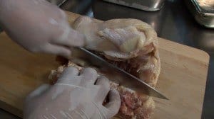 Zinc de-bone chicken