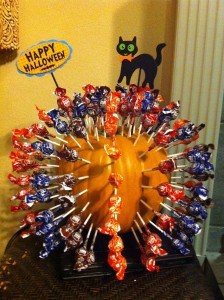 Lollipop pumpkin