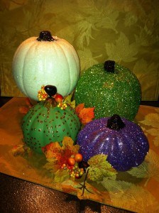 Glitter Pumpkins