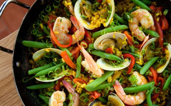 Seafood Paella, photo credit – Erica Wilkins 2 Bullfight's Seafood Paella