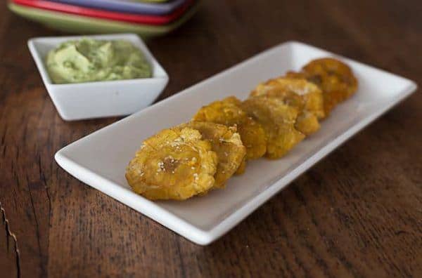 tostones-with-avocado-cream-sauce-1 Tostones with Avocado Cream Sauce