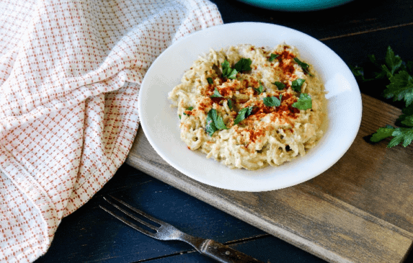 cauliflower-spaghetti Roasted Cauliflower Alfredo Edamame Spaghetti