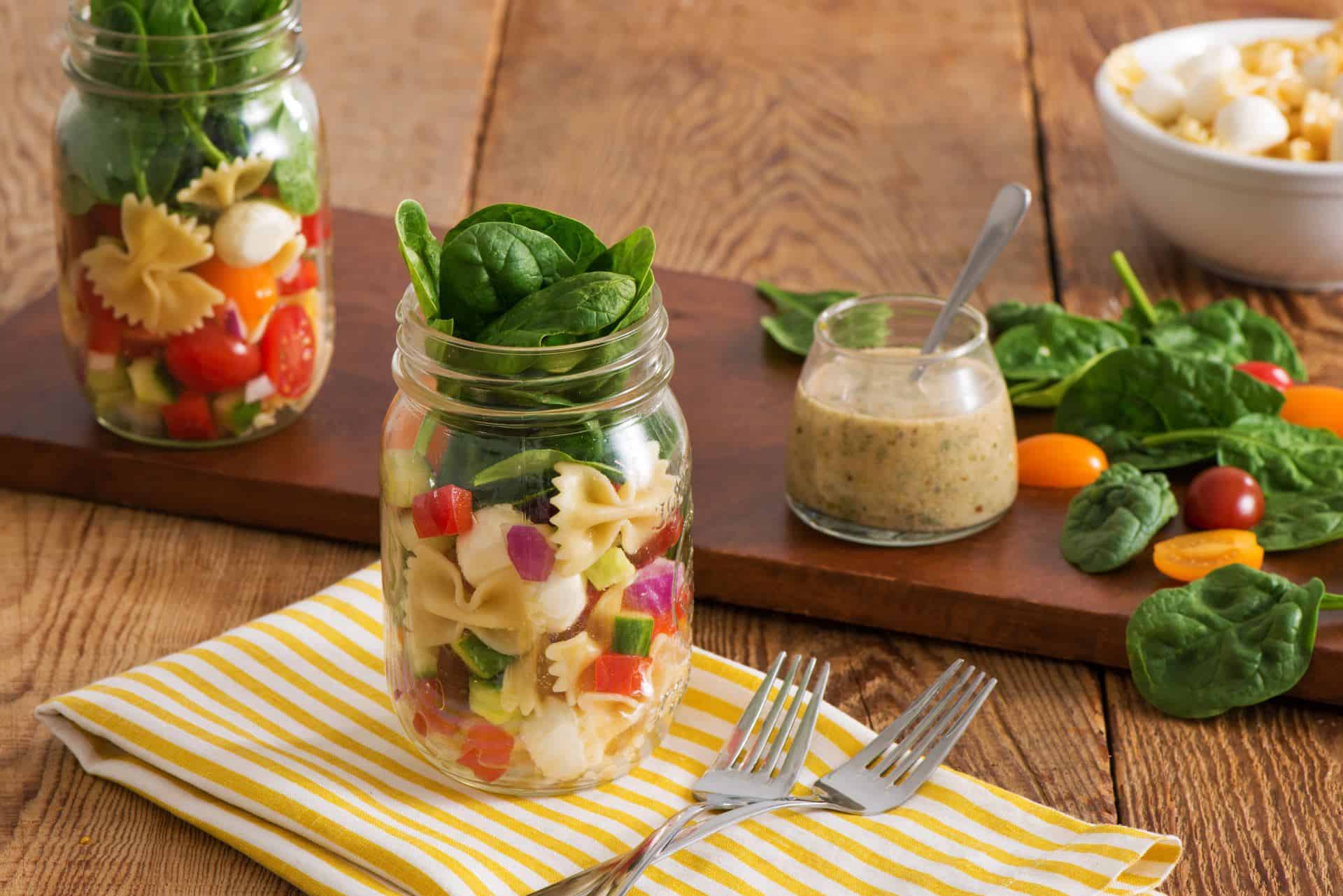 Mason Jar Pasta Salad