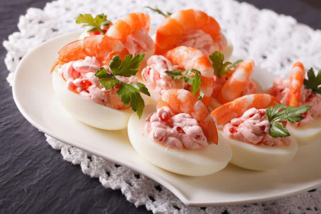 Deviled Eggs With Fresh Gulf Shrimp - Goodtaste With Tanji