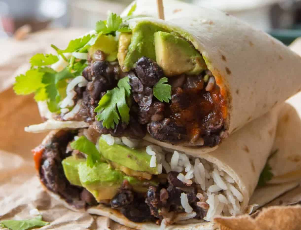 Spicy Black Bean Burritos 