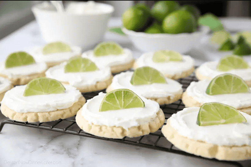 Coconut lime sugar cookies