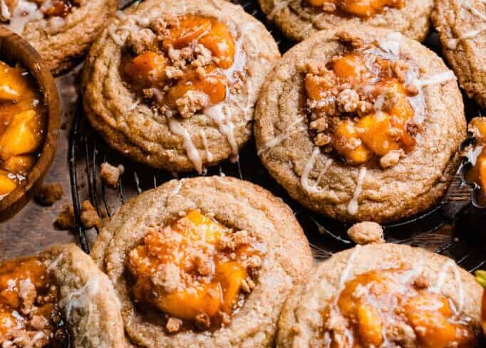 peach cobbler cookies