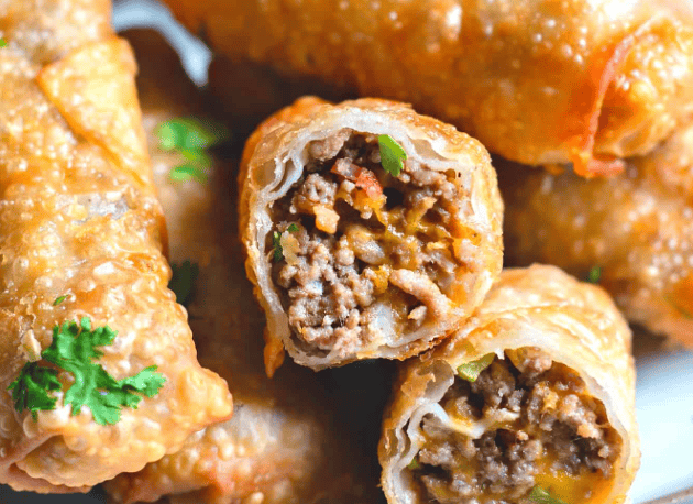 092624 cheeseburger egg rolls