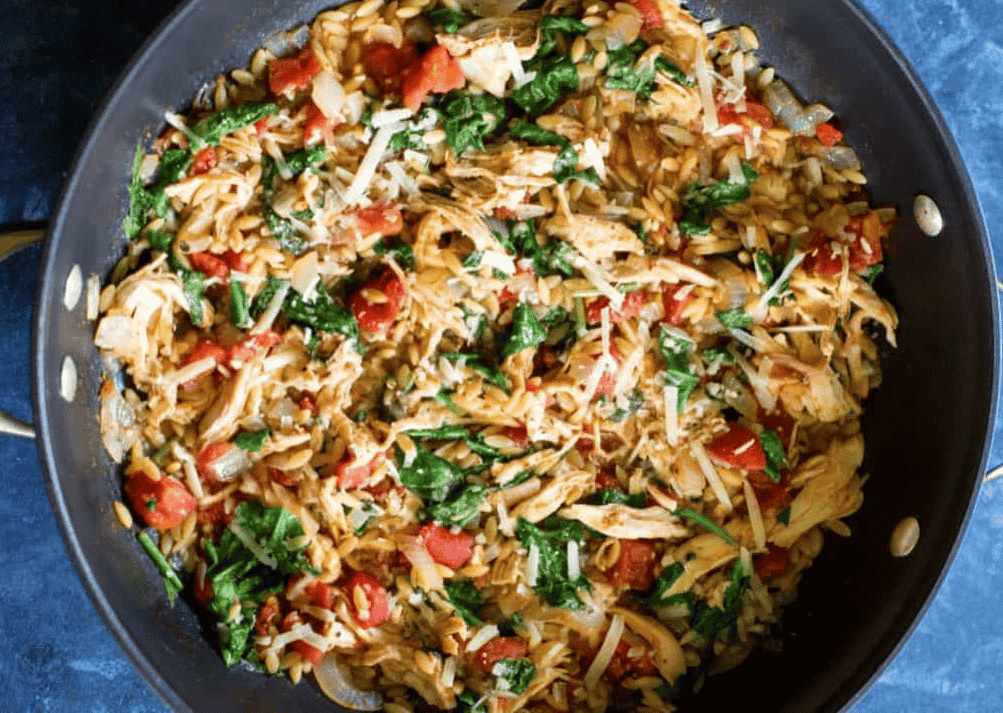 12125 chicken and spinach orzo