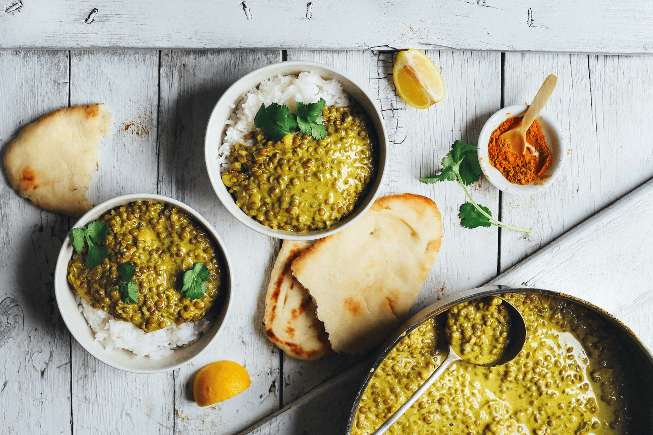 12125 green lentil curry