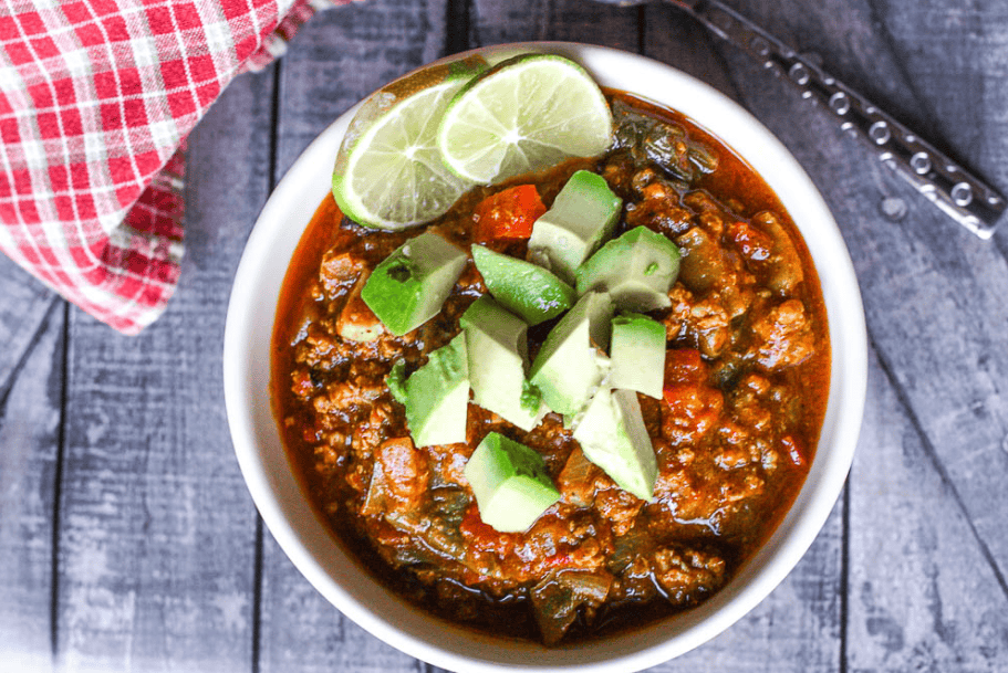 1925 pork chili with bok choy